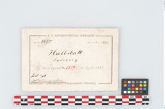Etikett zu Keramikgefäß (NHMW-PRAE-003475)